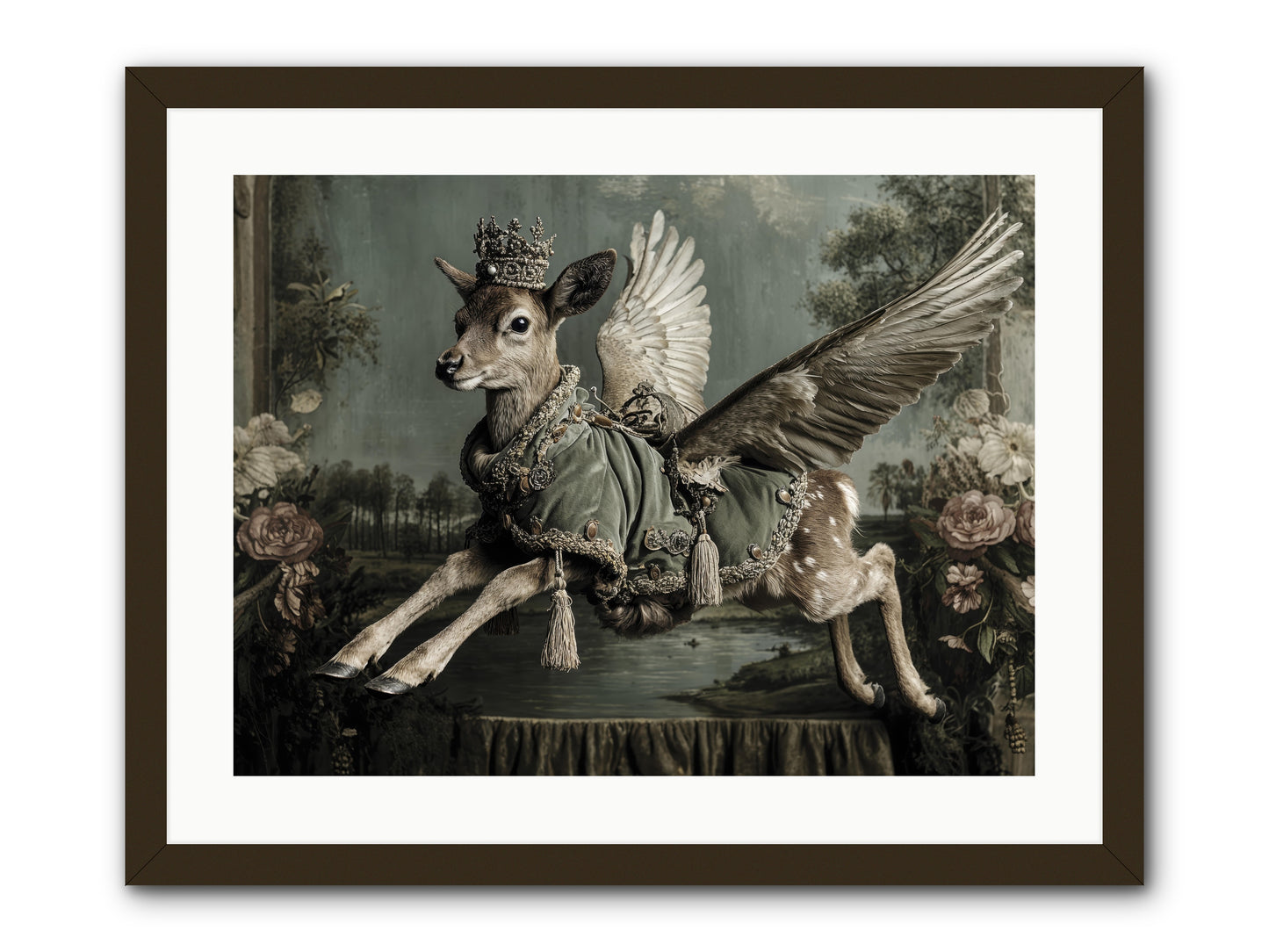 The Secret History of Petals -- Framed Print - Black 24x18