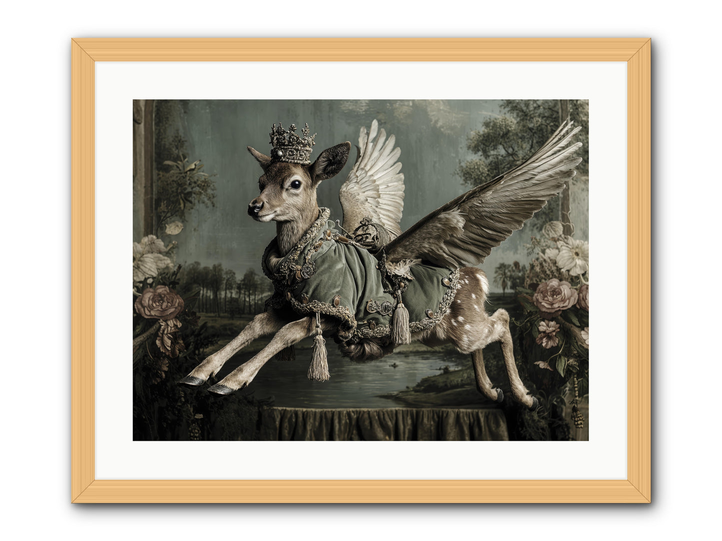 The Secret History of Petals -- Framed Print - Natural 24x18