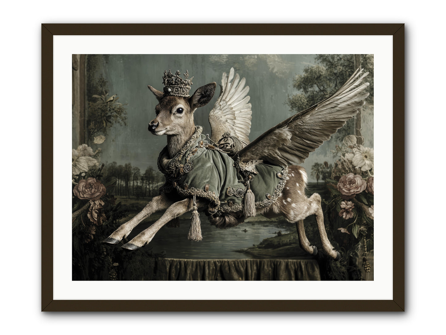 The Secret History of Petals -- Framed Print - Black 32x24