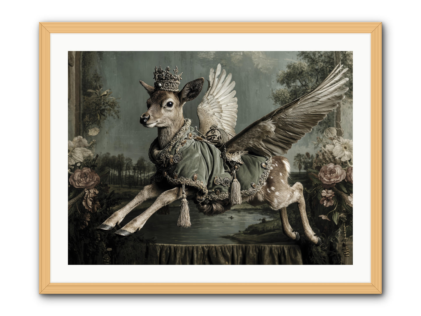 The Secret History of Petals -- Framed Print - Natural 32x24