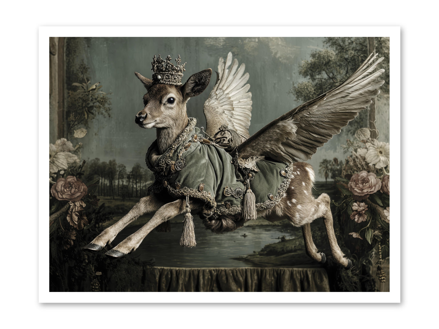 The Secret History of Petals -- Loose Canvas Print 32x24