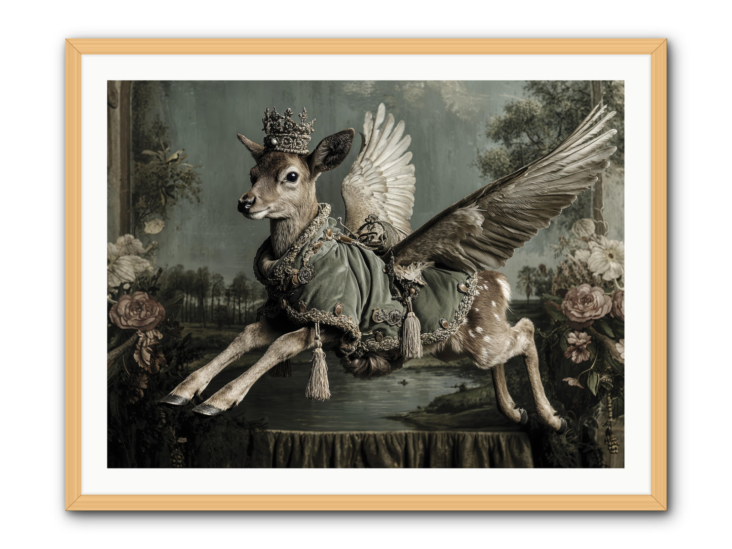 The Secret History of Petals -- Framed Print - Natural 40x30
