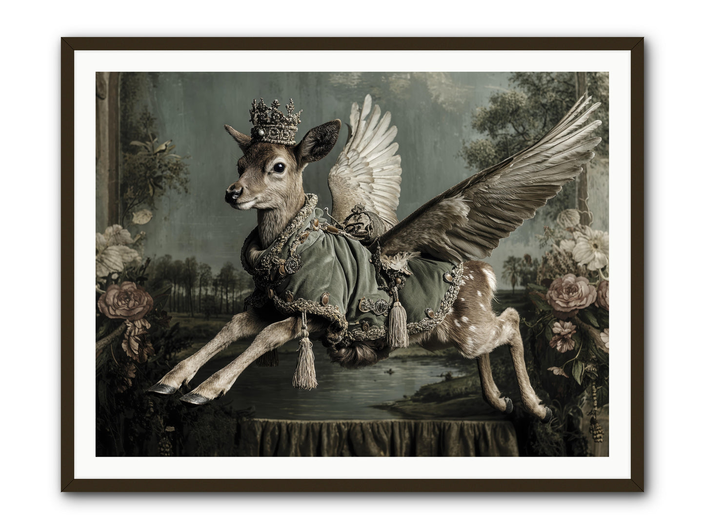 The Secret History of Petals -- Framed Print - Black 48x36