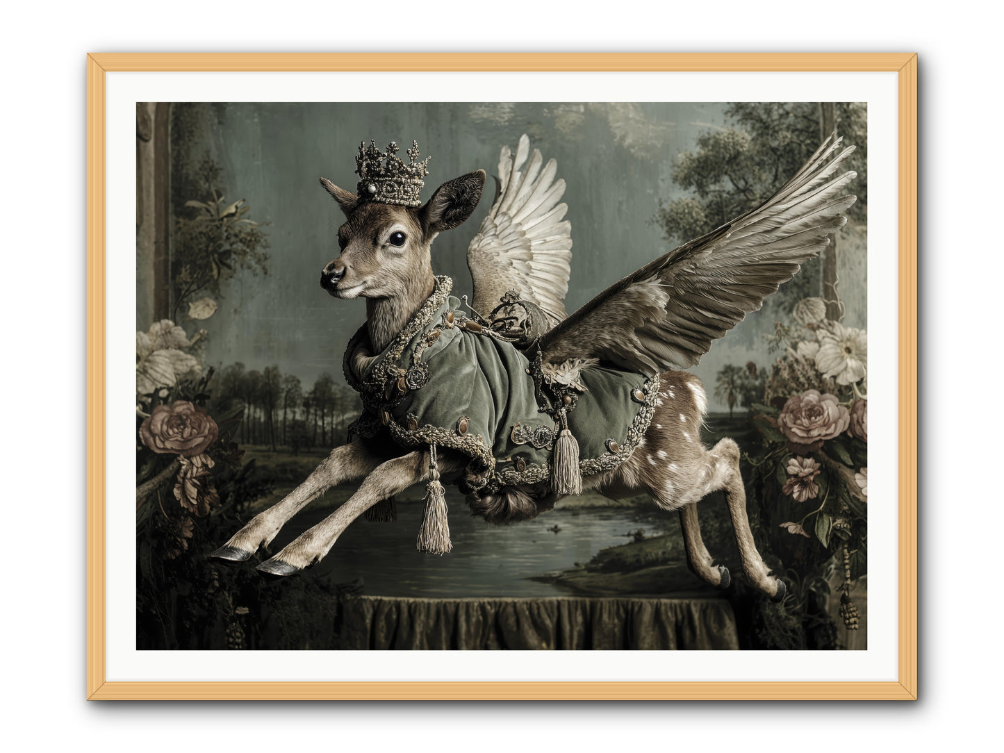 The Secret History of Petals -- Framed Print - Natural 48x36
