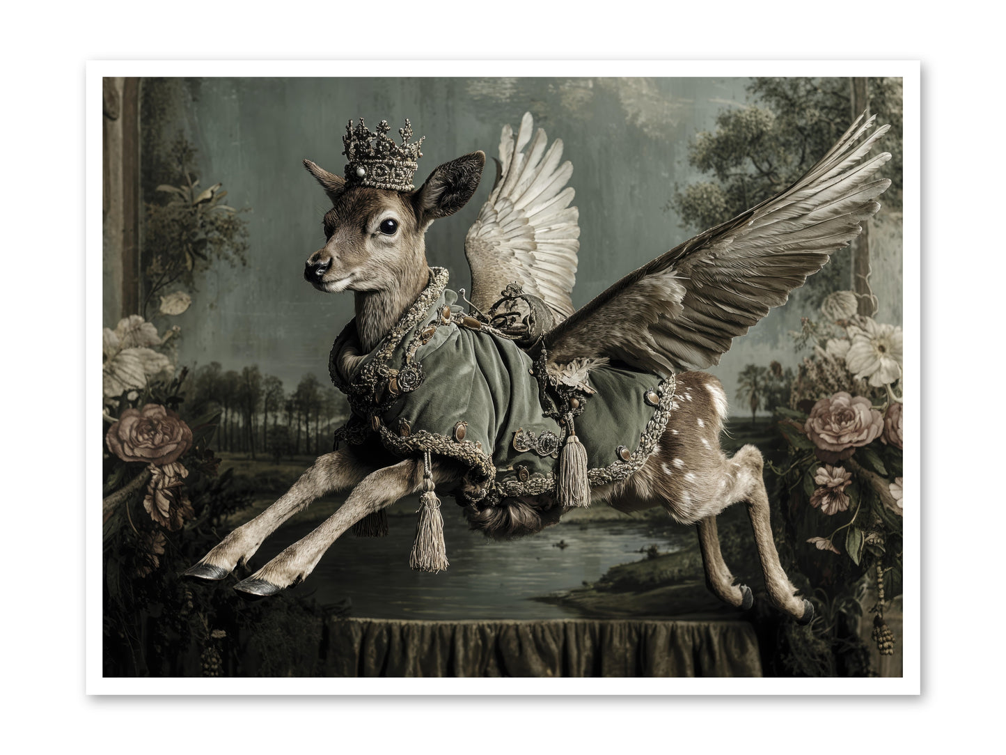 The Secret History of Petals -- Loose Canvas Print 48x36