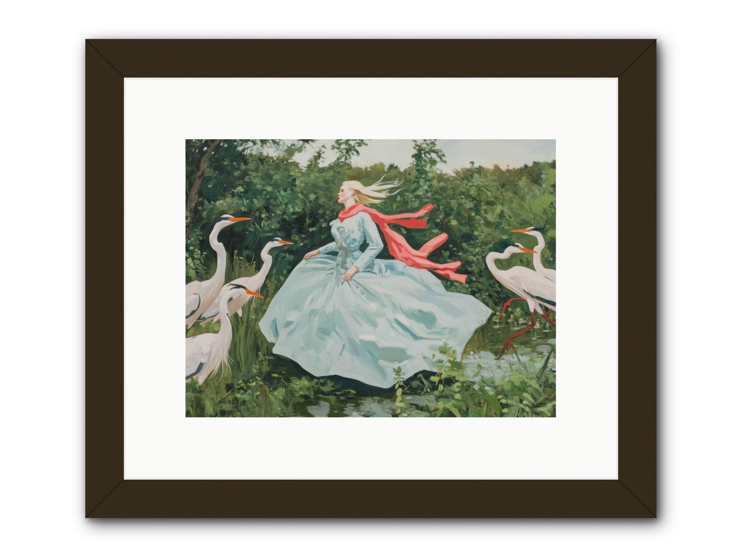 The Secret Orchard-REZ -- Framed Print - Black 12x9