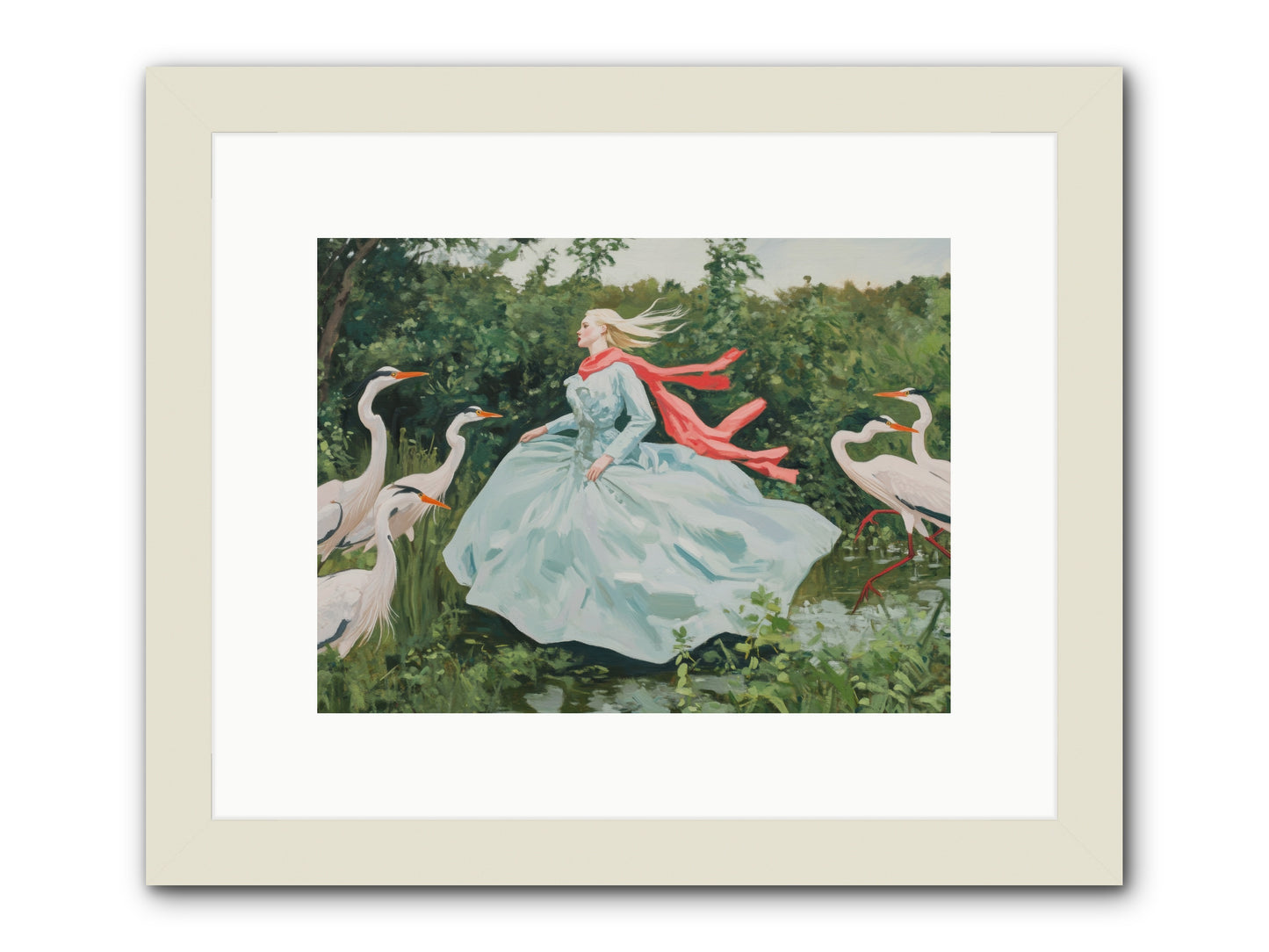 The Secret Orchard-REZ -- Framed Print - White 12x9