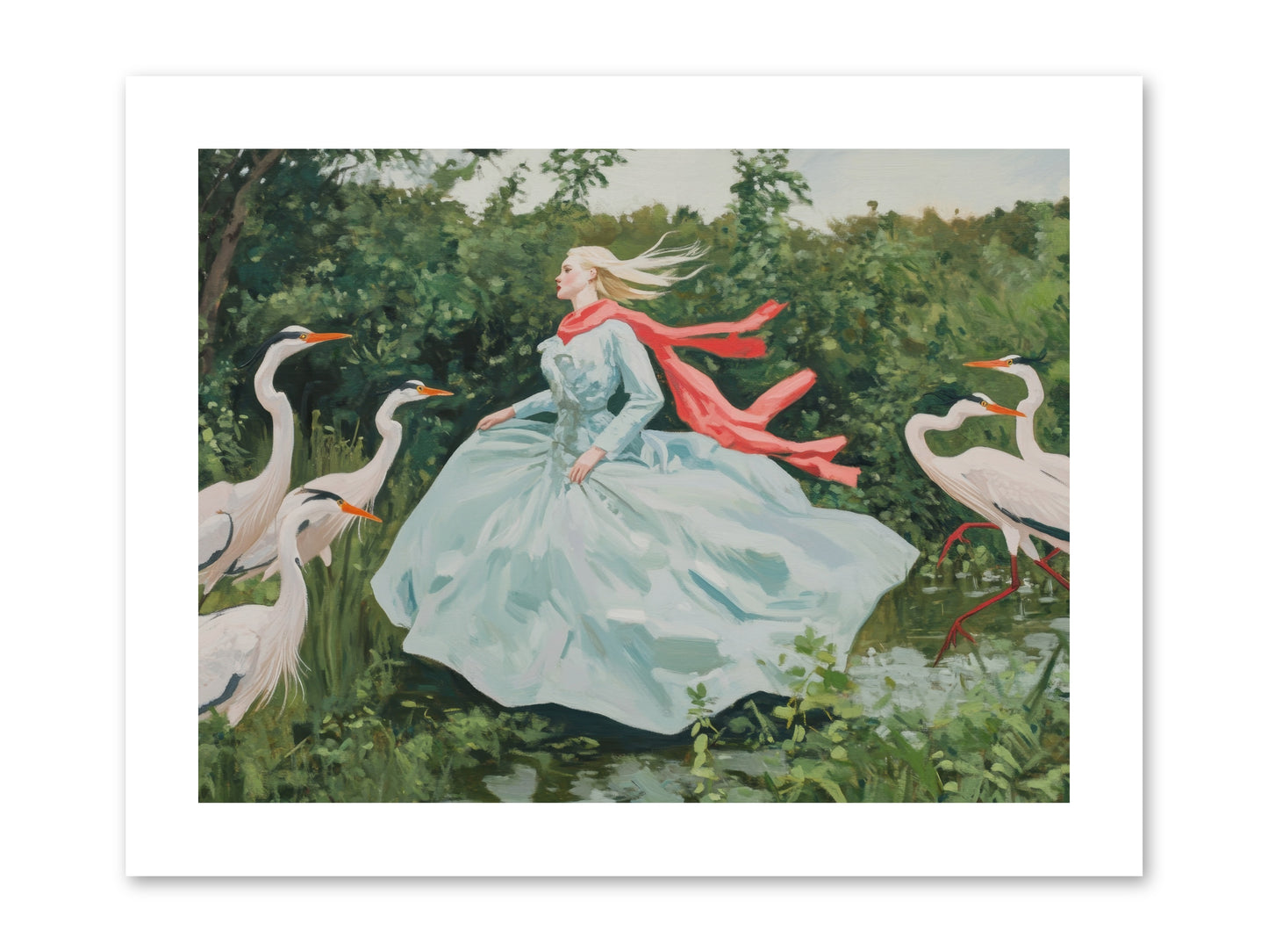 The Secret Orchard-REZ -- Paper Print 12x9