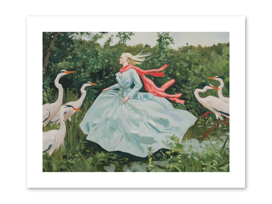 The Secret Orchard-REZ -- Paper Print 12x9