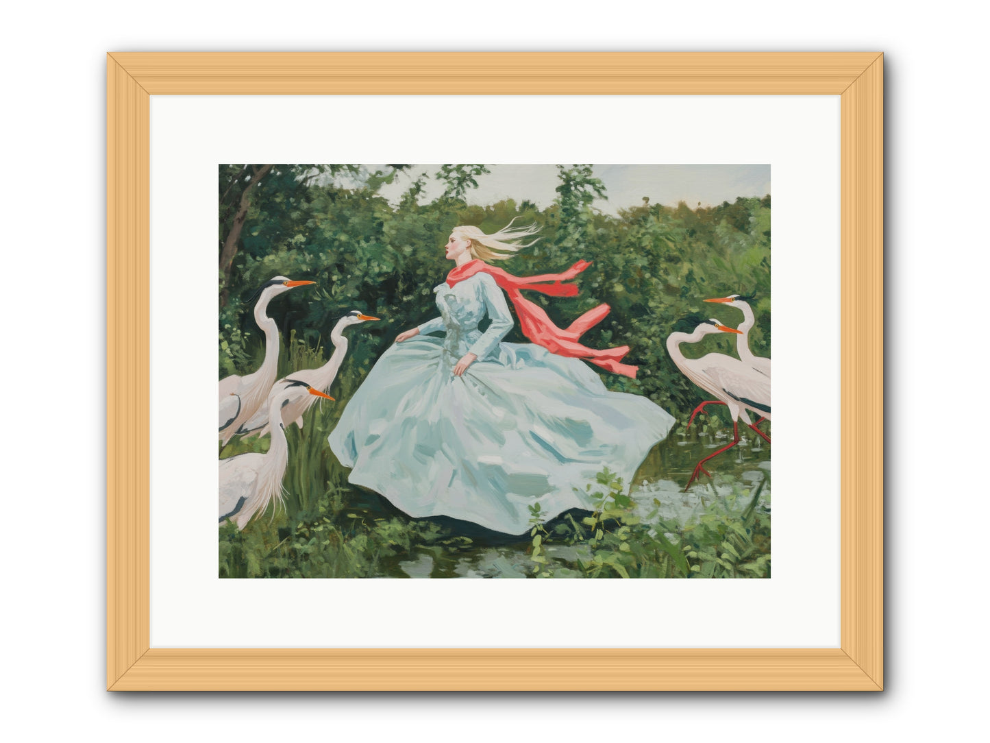 The Secret Orchard-REZ -- Framed Print - Natural 16x12