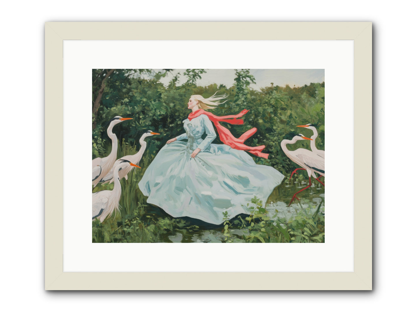 The Secret Orchard-REZ -- Framed Print - White 16x12