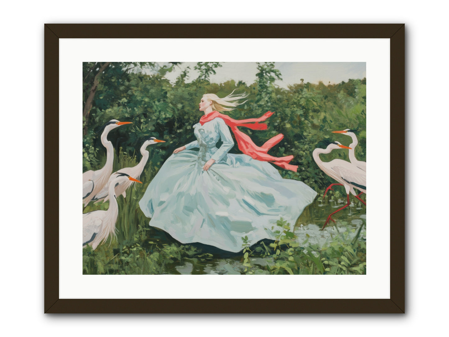 The Secret Orchard-REZ -- Framed Print - Black 24x18