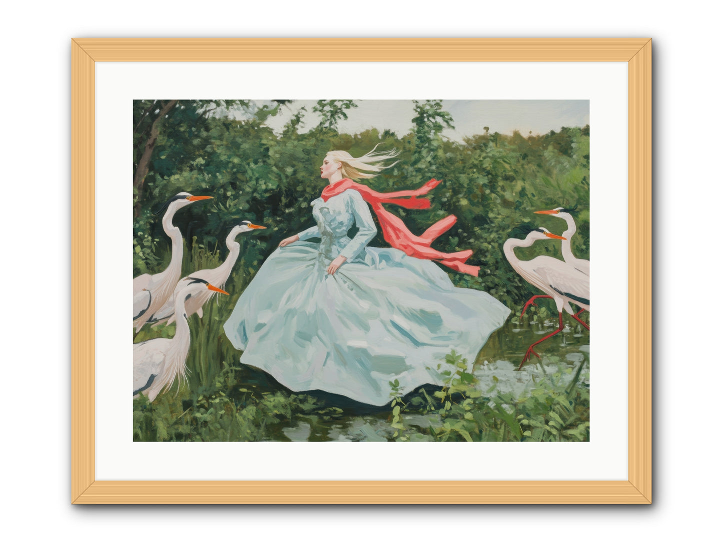 The Secret Orchard-REZ -- Framed Print - Natural 24x18