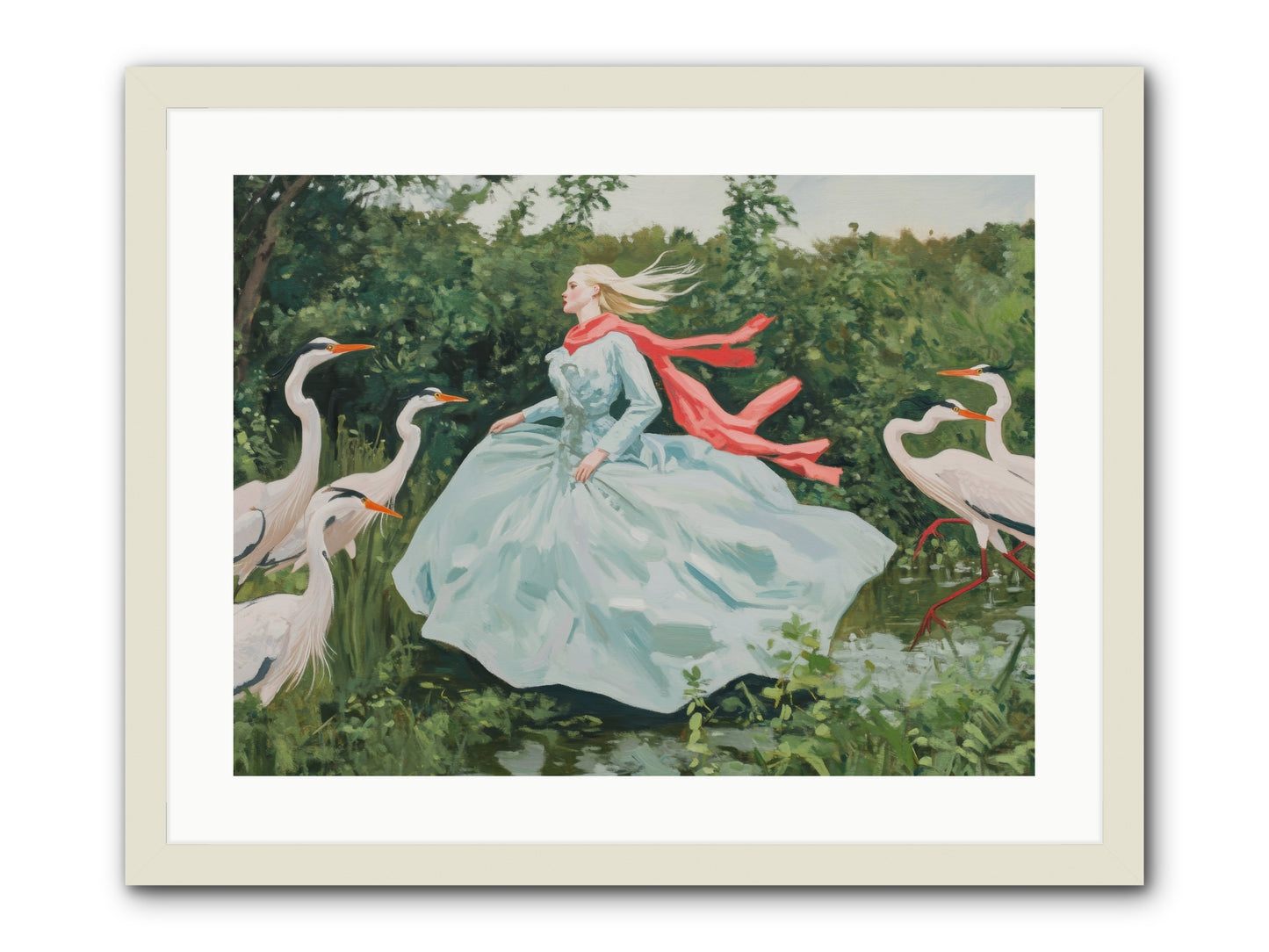The Secret Orchard-REZ -- Framed Print - White 24x18