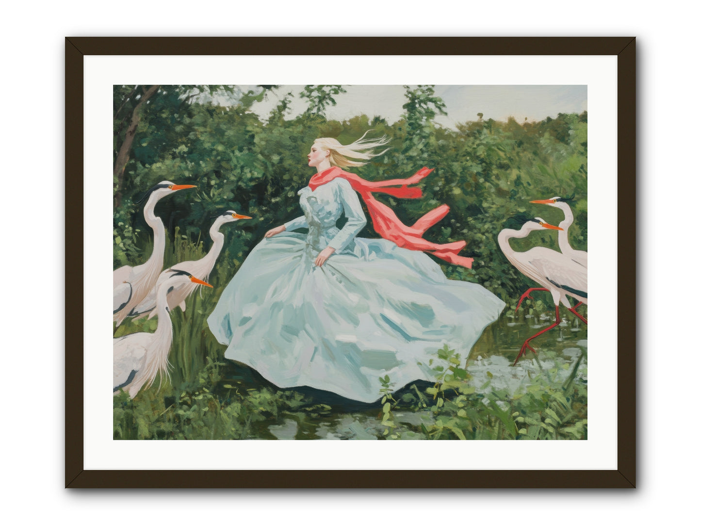 The Secret Orchard-REZ -- Framed Print - Black 32x24