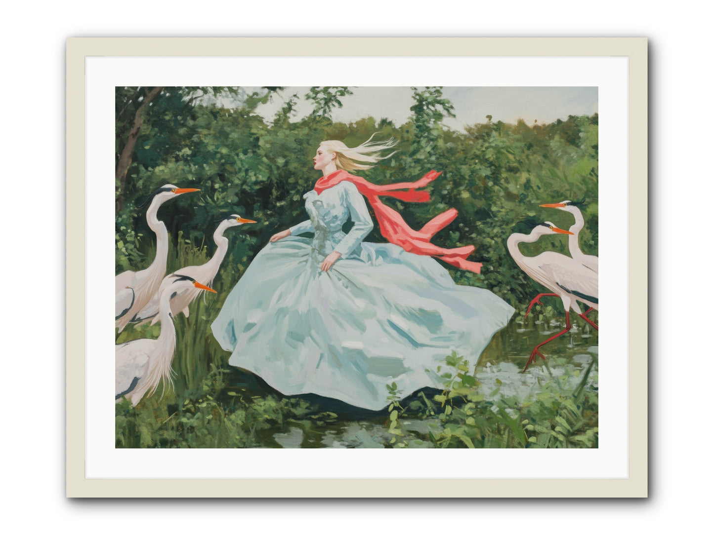 The Secret Orchard-REZ -- Framed Print - White 32x24