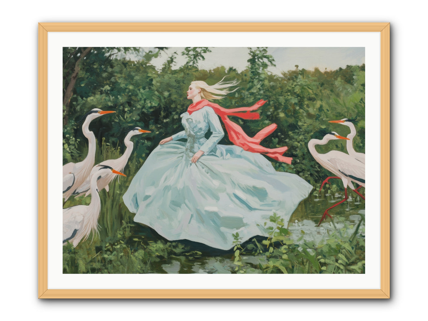 The Secret Orchard-REZ -- Framed Print - Natural 40x30