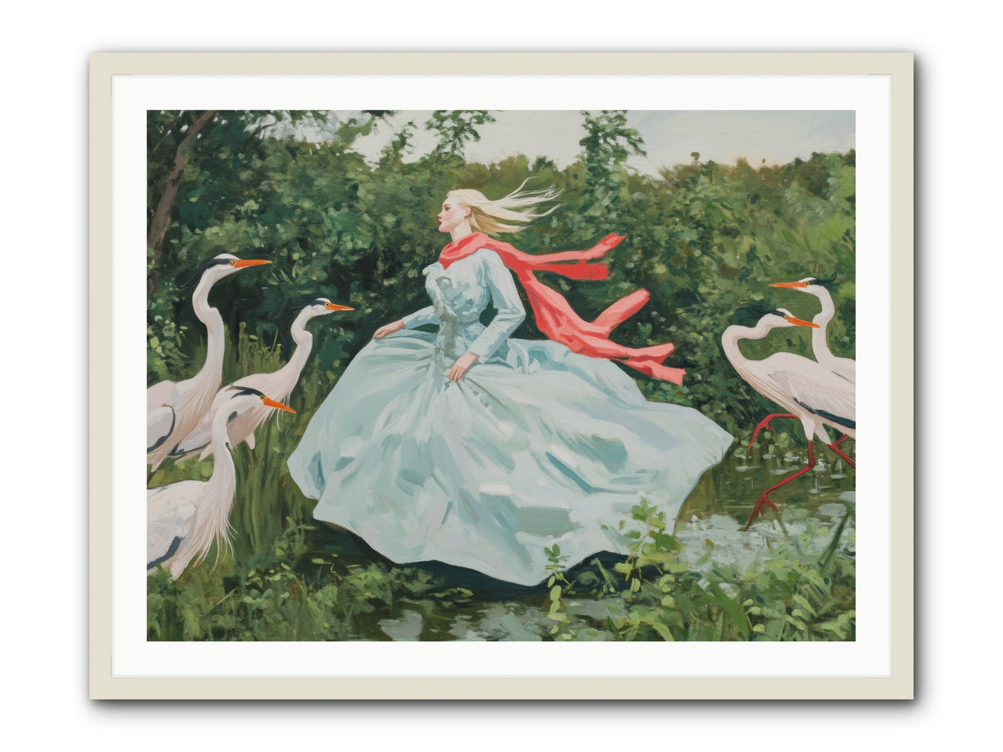 The Secret Orchard-REZ -- Framed Print - White 40x30