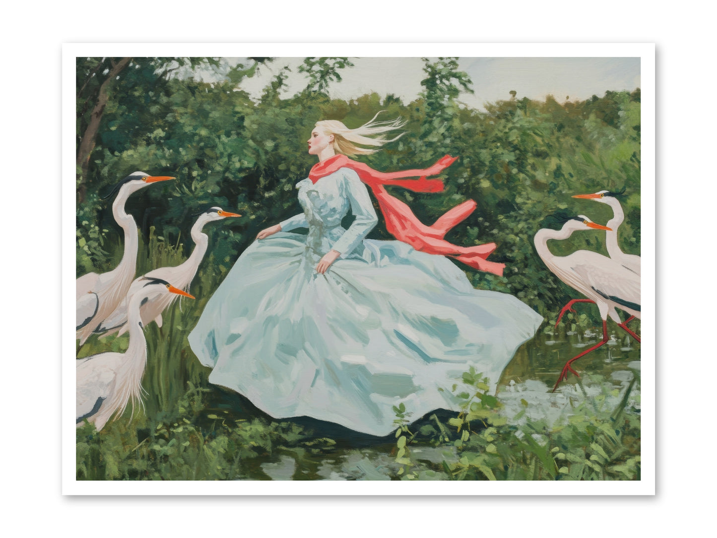 The Secret Orchard-REZ -- Loose Canvas Print 40x30