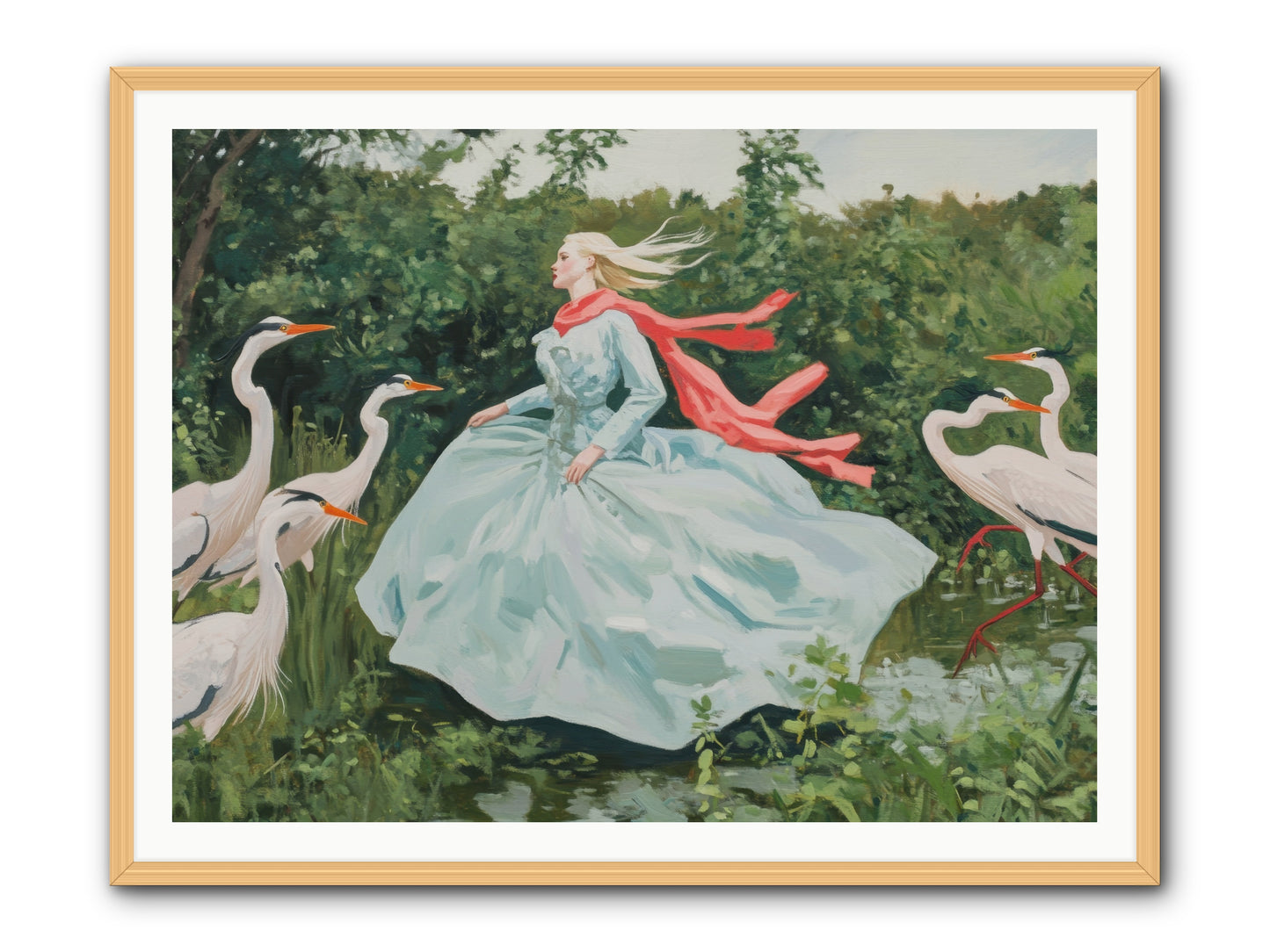 The Secret Orchard-REZ -- Framed Print - Natural 48x36
