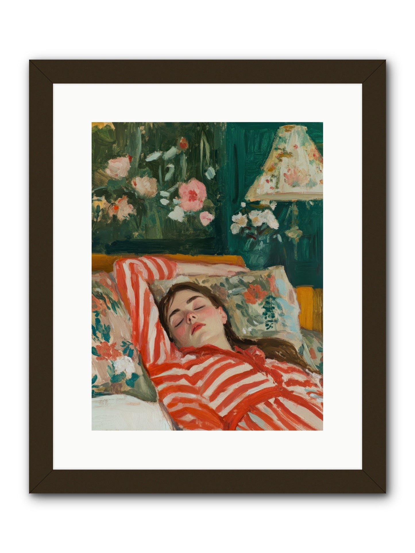 The Secret Repose -- Framed Print - Black 12x16