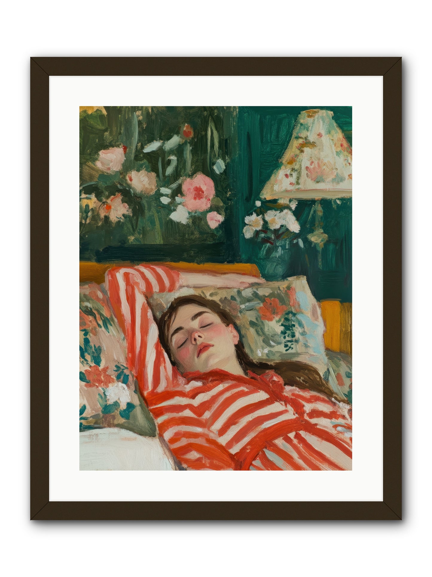 The Secret Repose -- Framed Print - Black 18x24