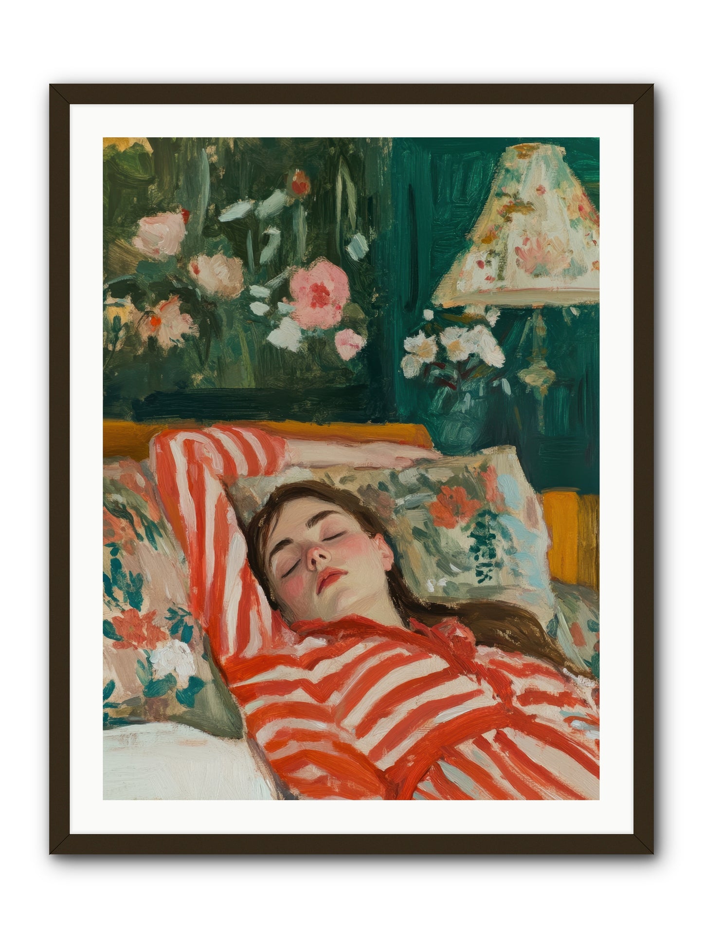 The Secret Repose -- Framed Print - Black 30x40