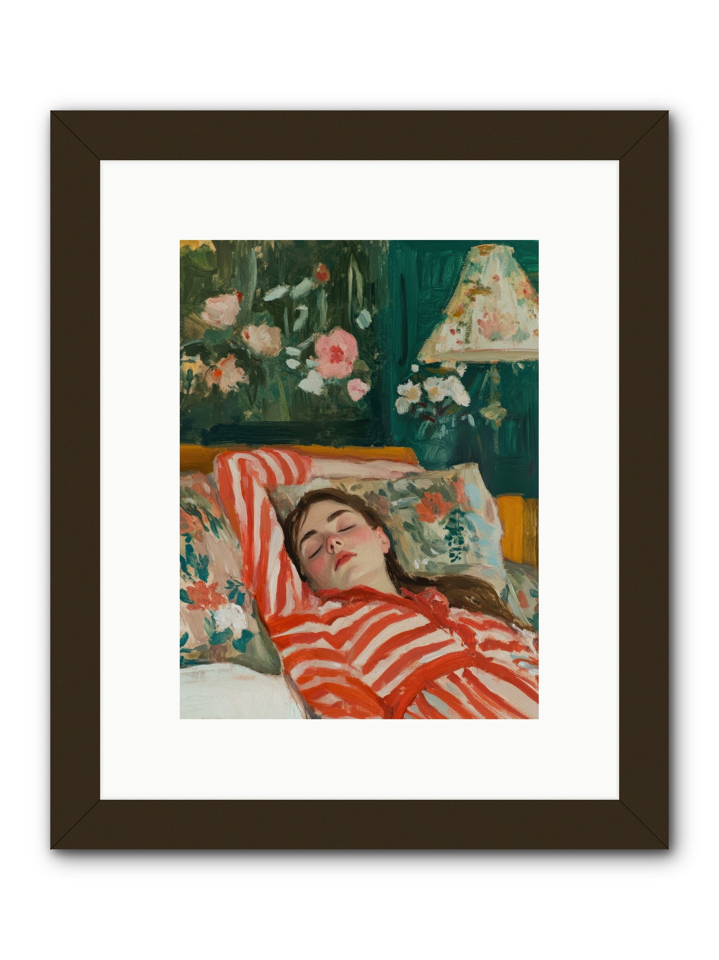The Secret Repose -- Framed Print - Black 9x12