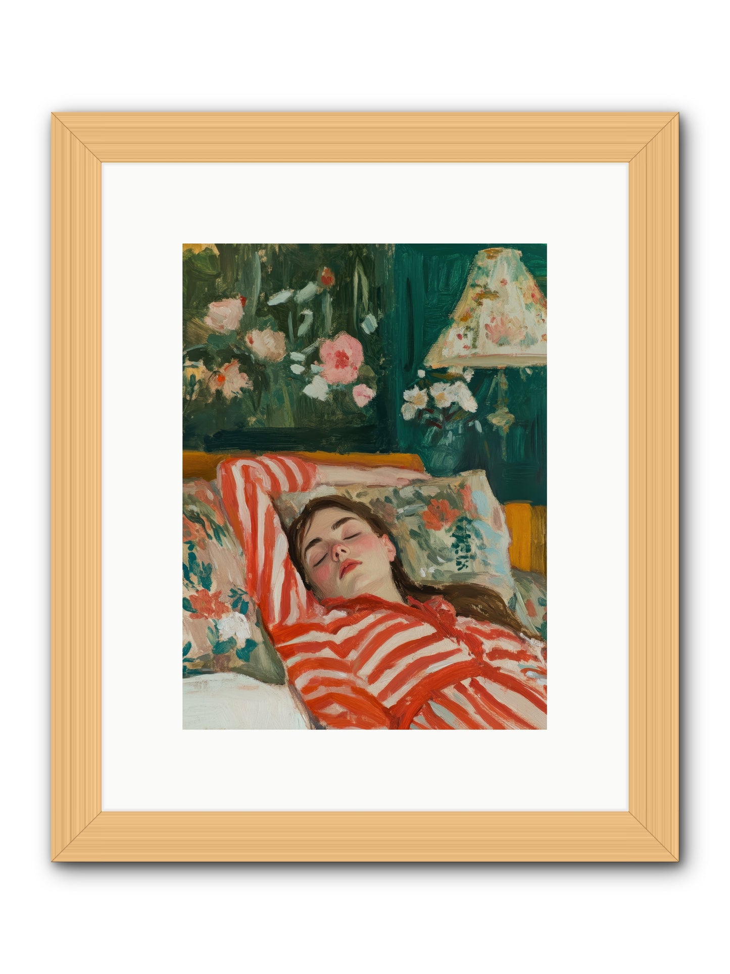 The Secret Repose -- Framed Print - Natural 9x12