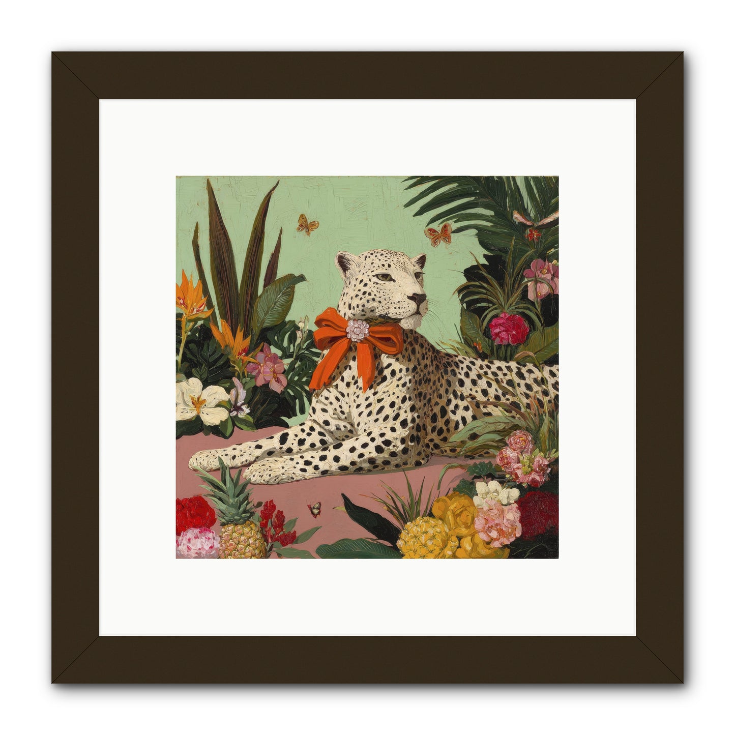 The Secret Terrace -- Framed Print - Black 10x10