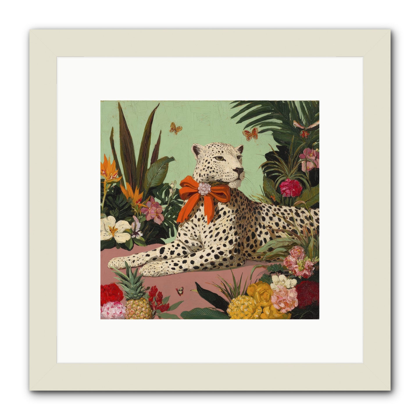 The Secret Terrace -- Framed Print - White 10x10