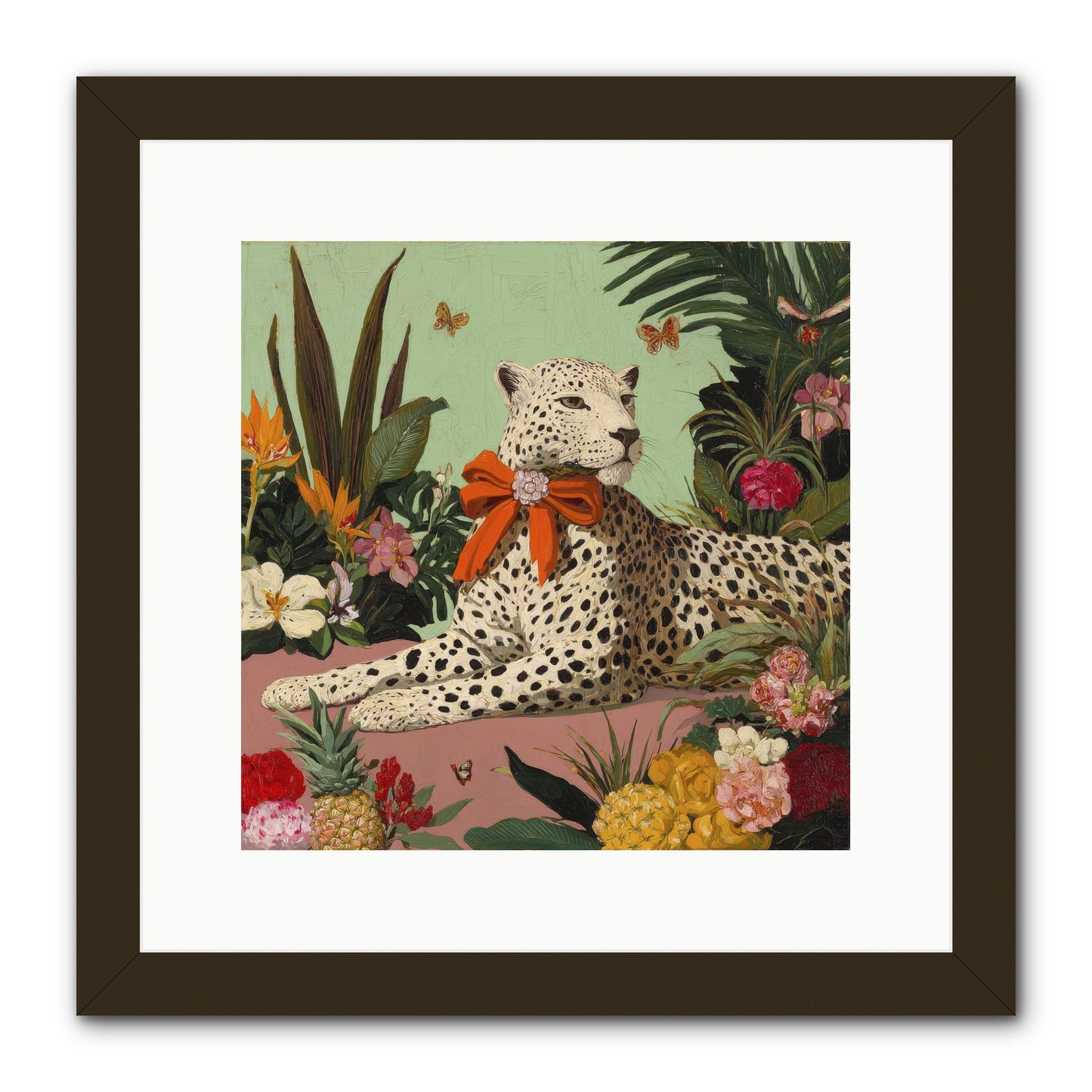 The Secret Terrace -- Framed Print - Black 12x12