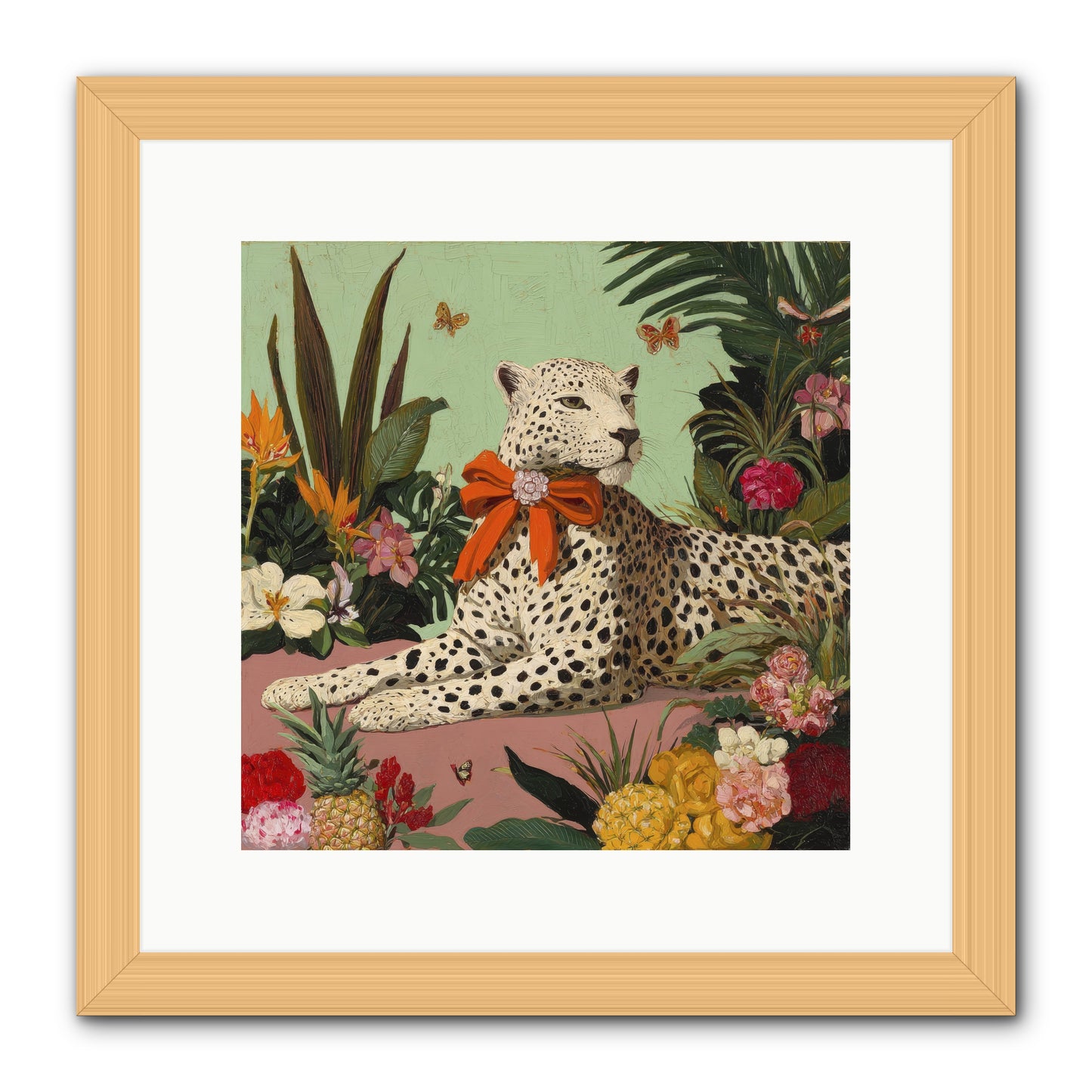 The Secret Terrace -- Framed Print - Natural 12x12