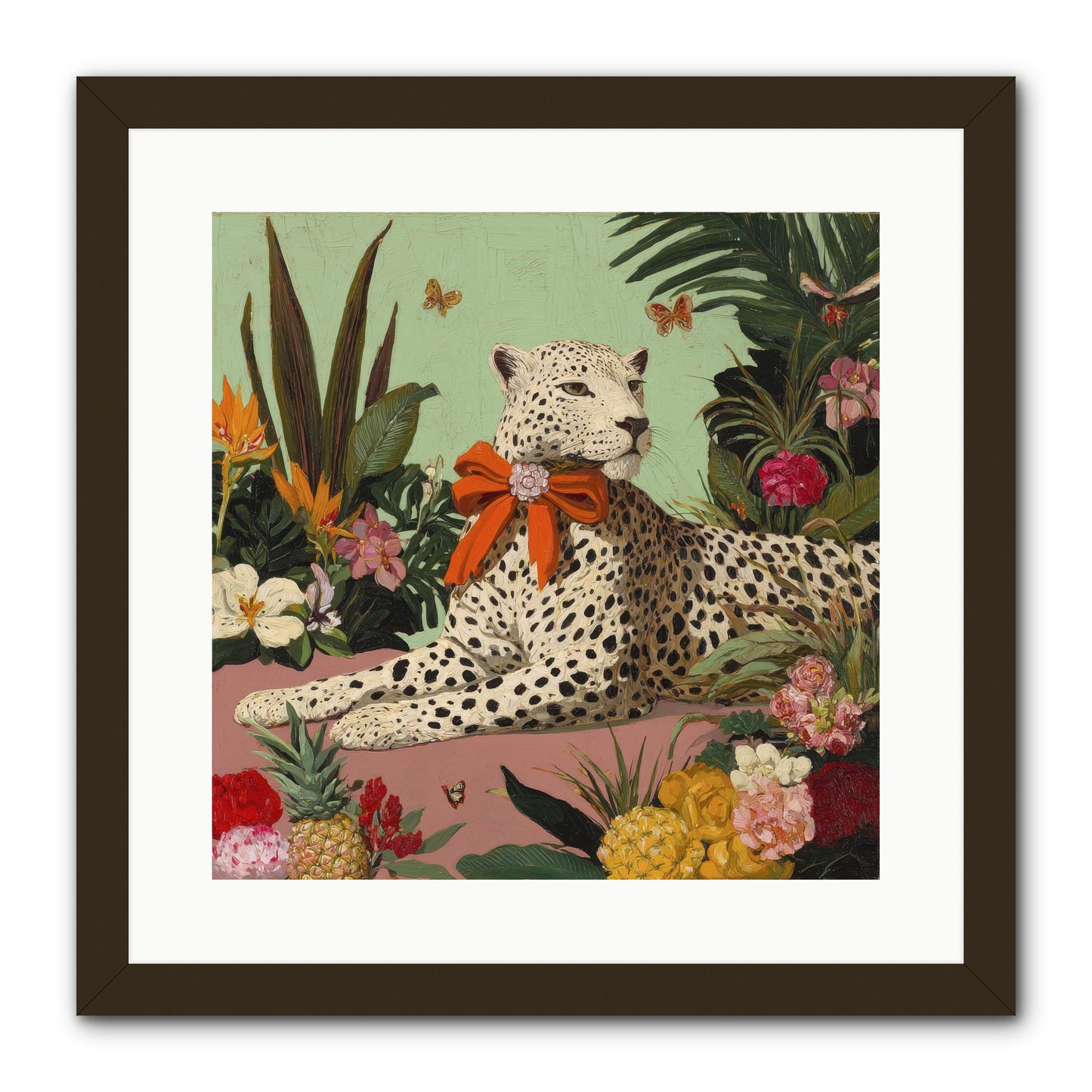 The Secret Terrace -- Framed Print - Black 16x16