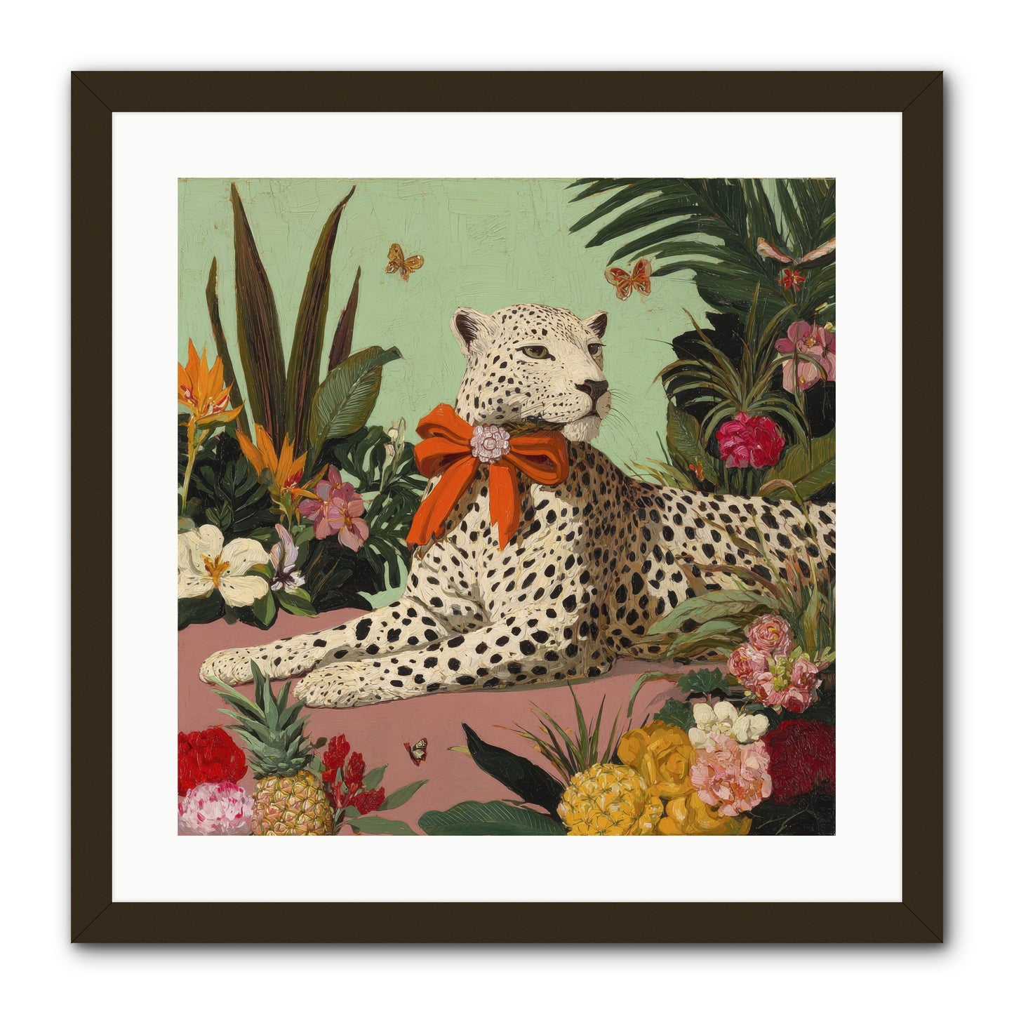 The Secret Terrace -- Framed Print - Black 20x20