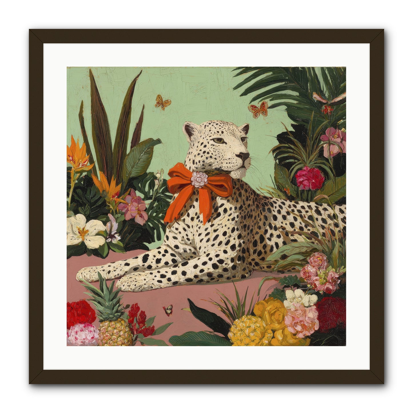 The Secret Terrace -- Framed Print - Black 24x24
