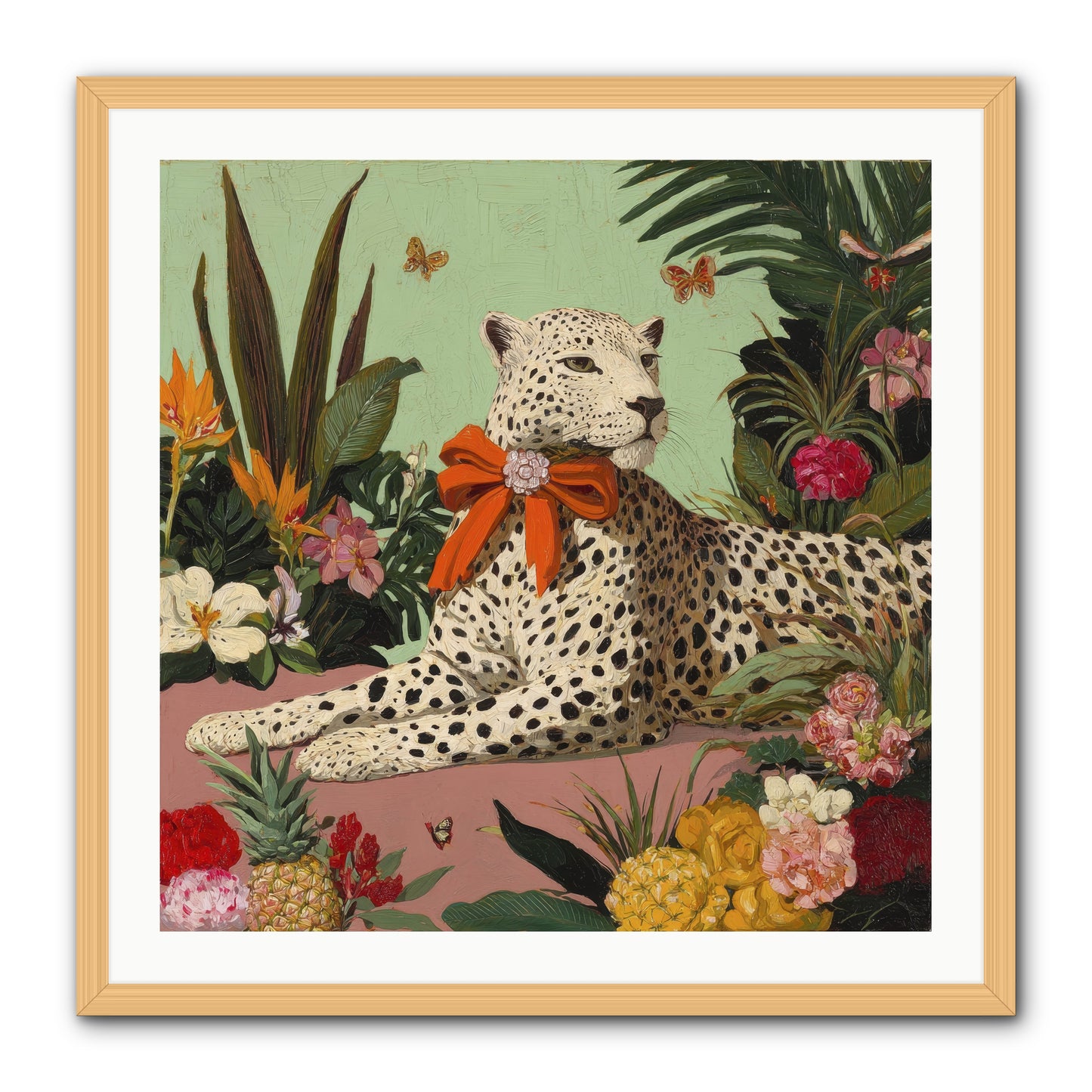 The Secret Terrace -- Framed Print - Natural 30x30