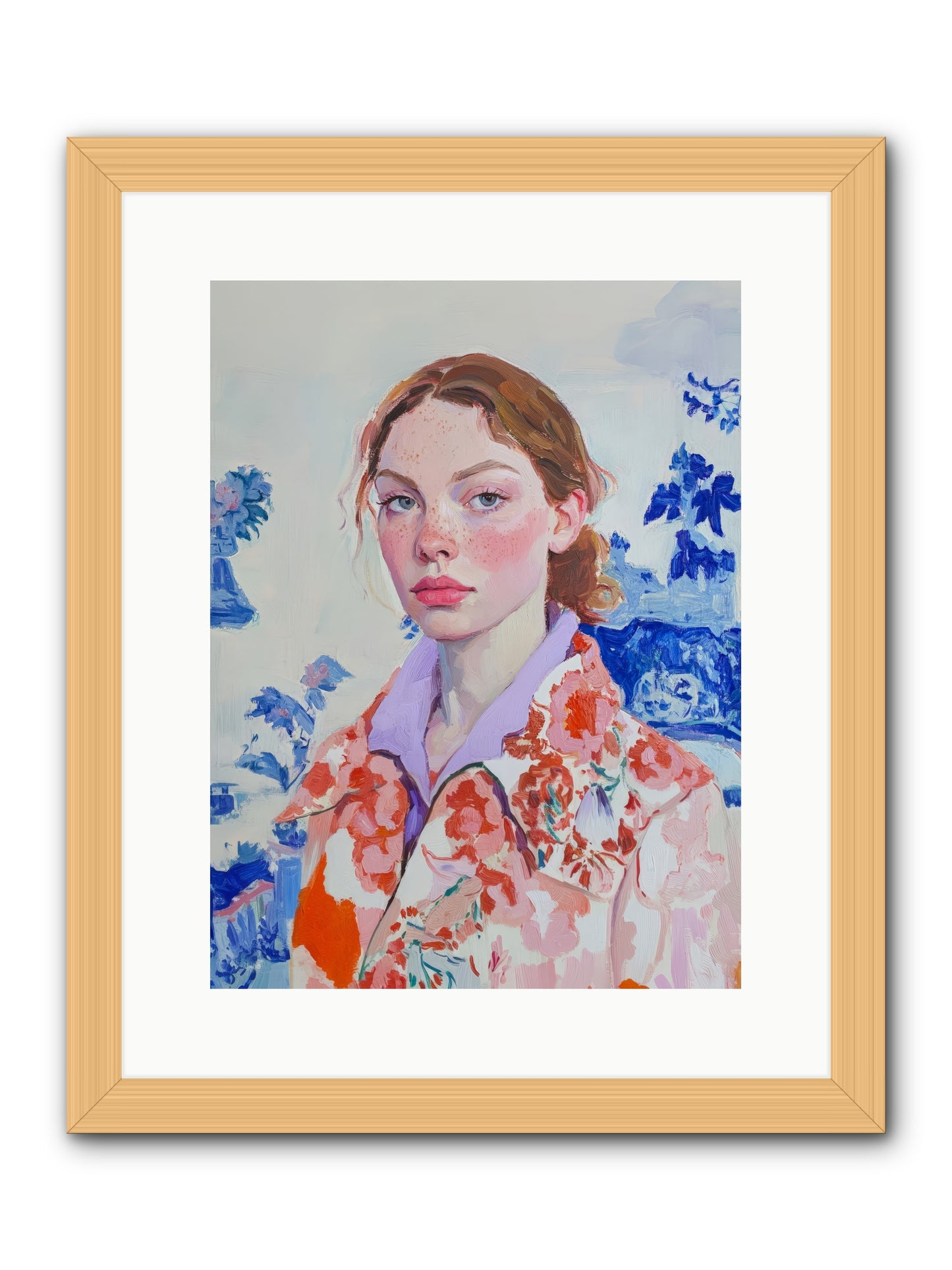 The Seine's Last Wanderer -- Framed Print - Natural 12x16