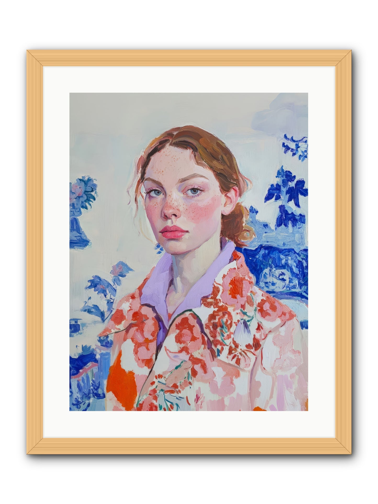 The Seine's Last Wanderer -- Framed Print - Natural 18x24