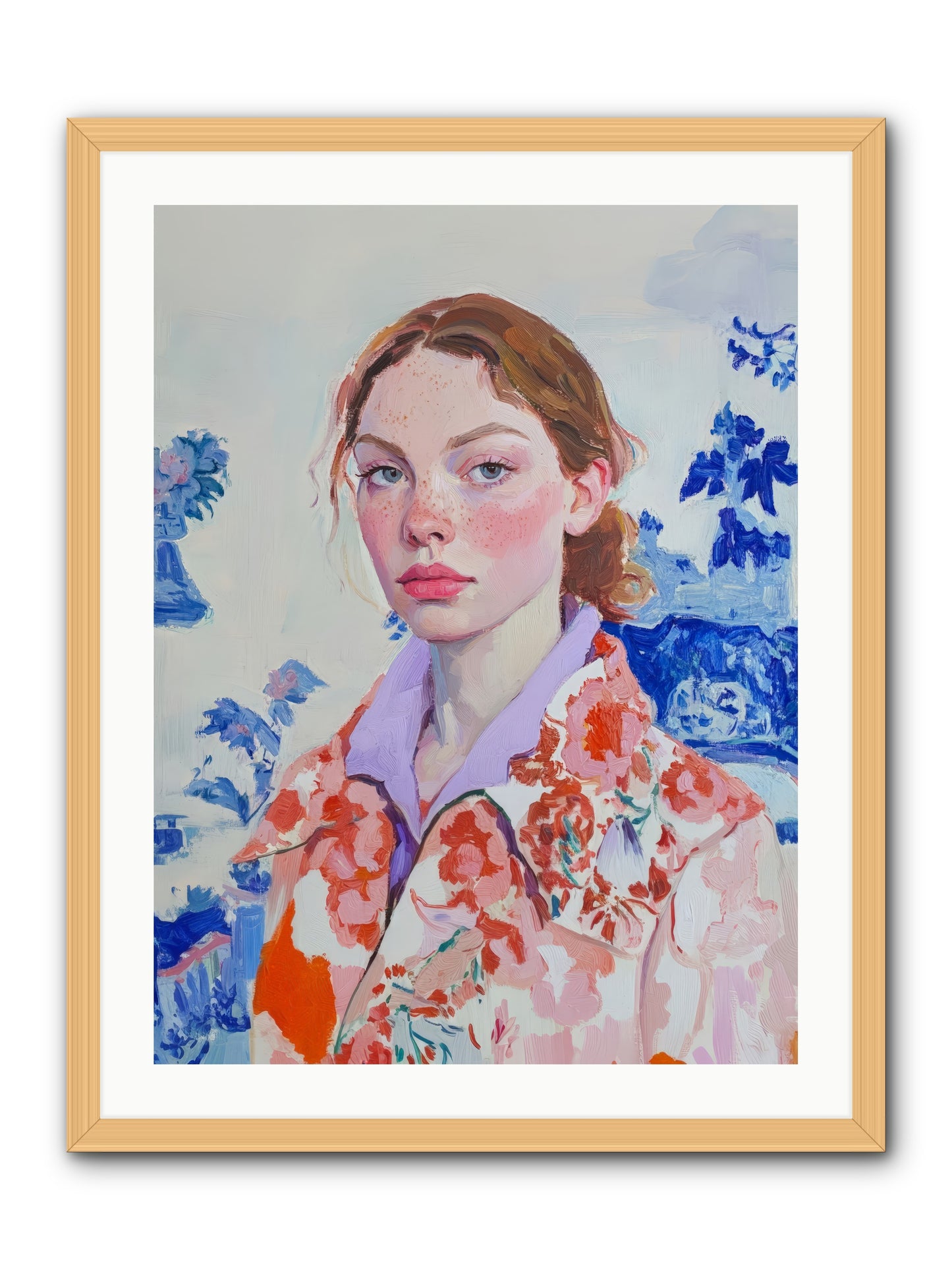 The Seine's Last Wanderer -- Framed Print - Natural 24x32