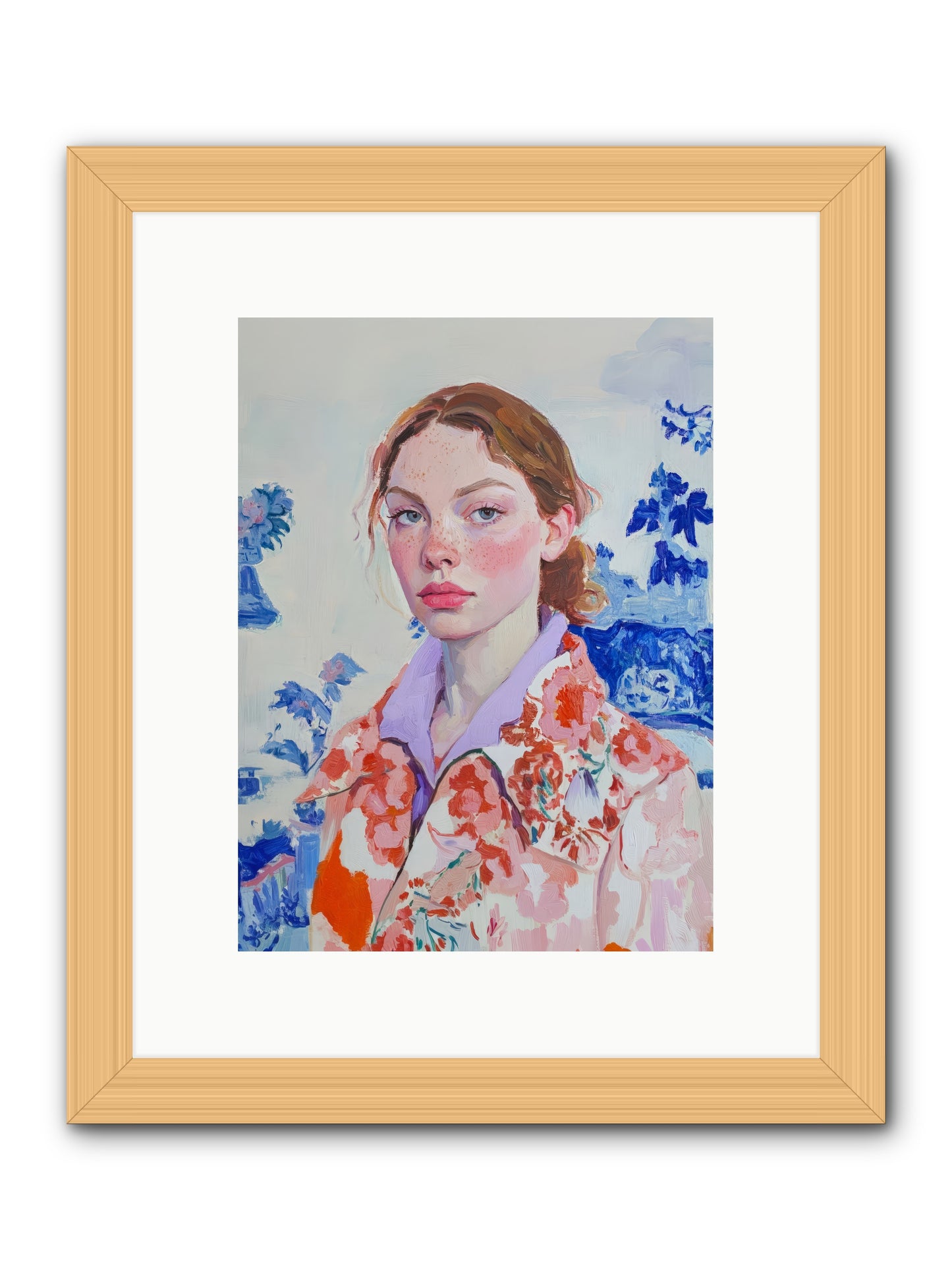 The Seine's Last Wanderer -- Framed Print - Natural 9x12