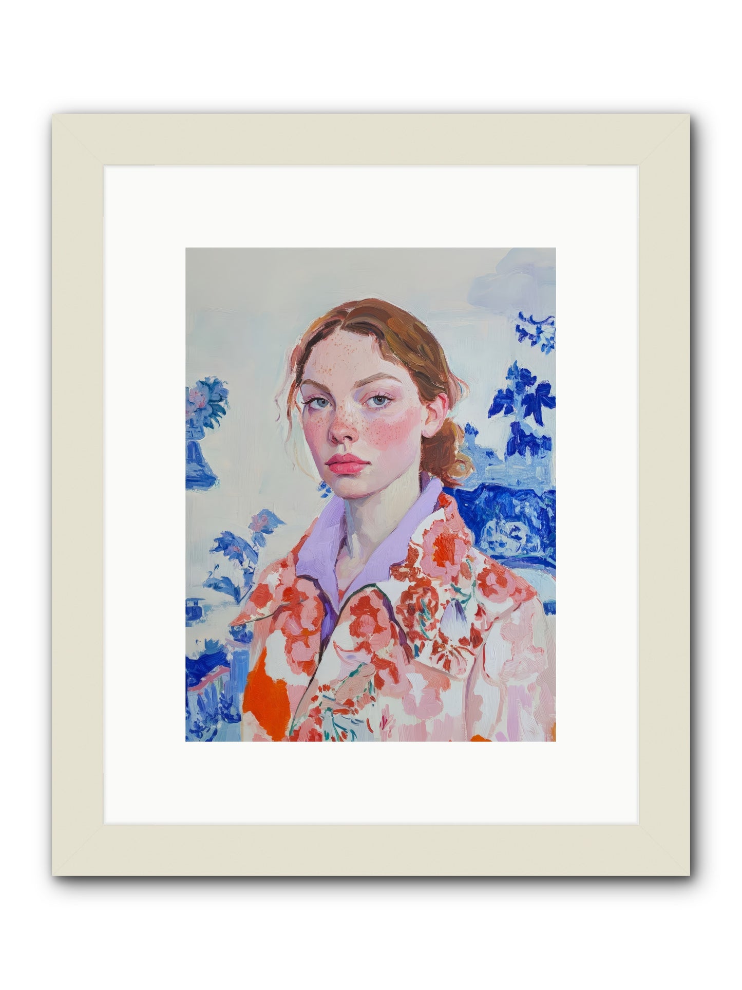 The Seine's Last Wanderer -- Framed Print - White 9x12