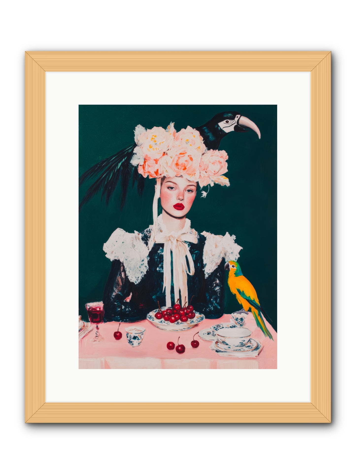 The Sidesaddle Tea ClubRez2 -- Framed Print - Natural 12x16