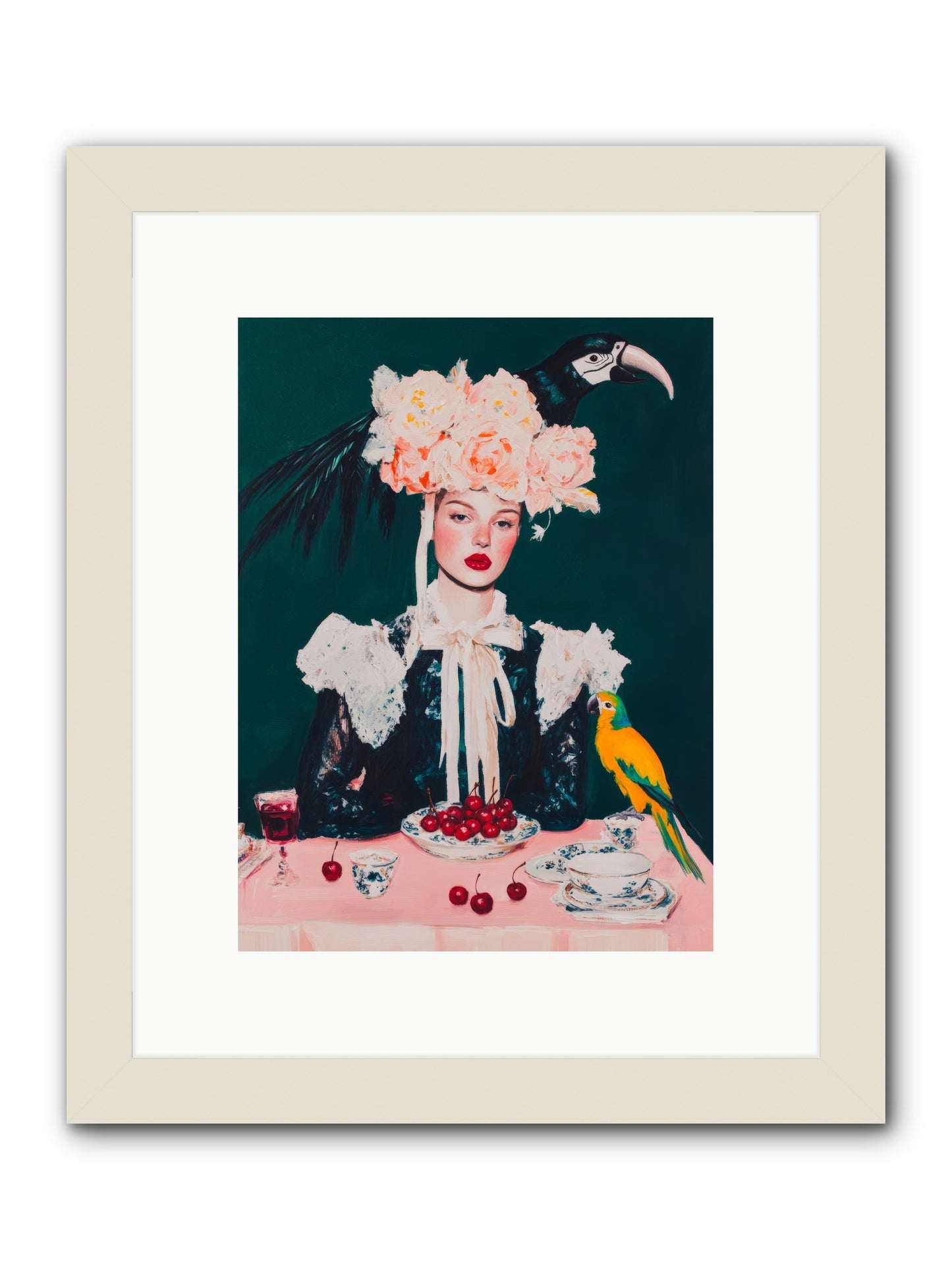 The Sidesaddle Tea ClubRez2 -- Framed Print - White 9x12