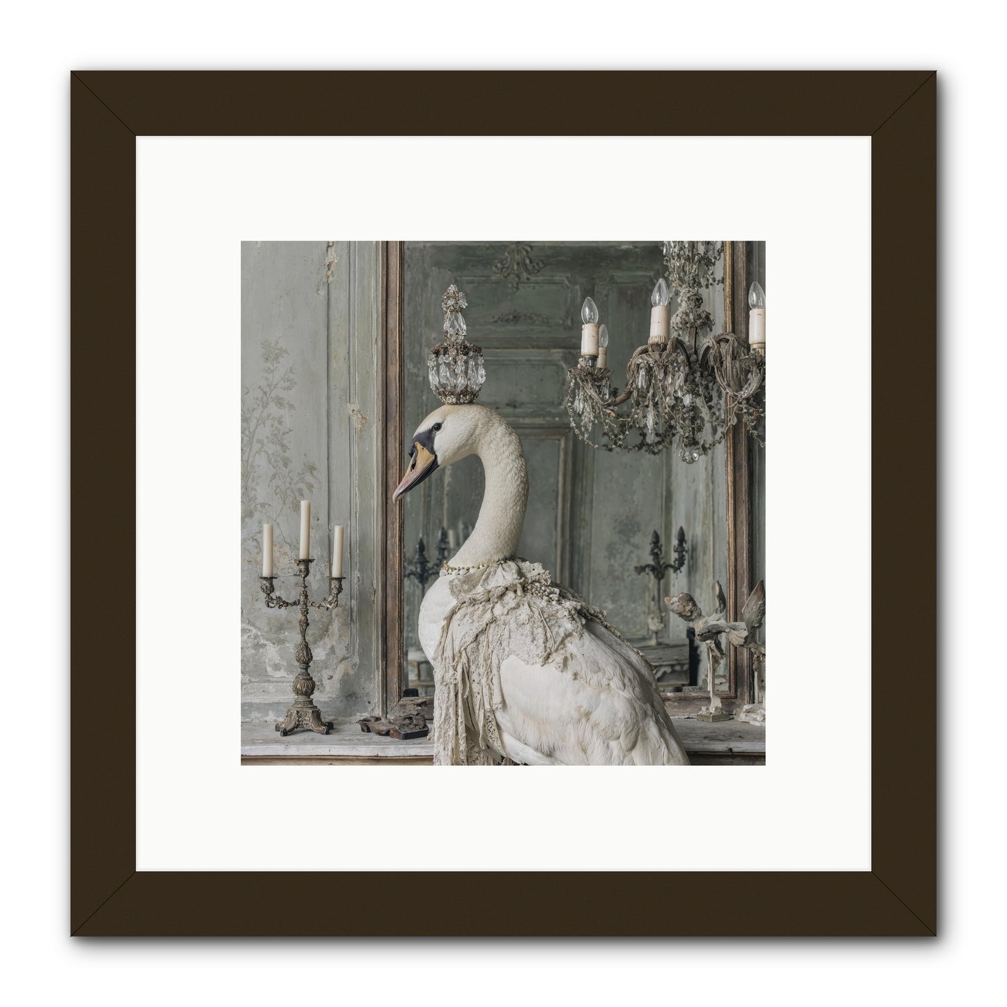 The Silver Country -- Framed Print - Black 10x10