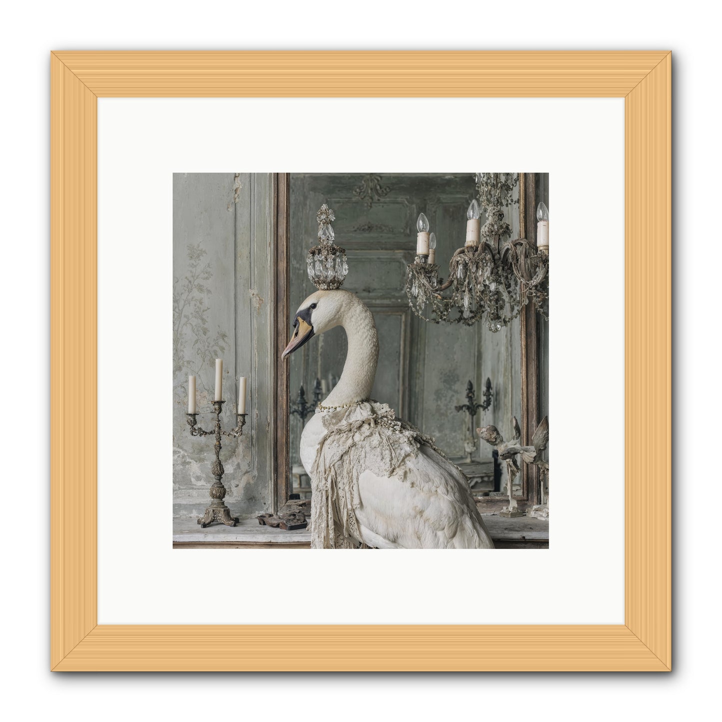 The Silver Country -- Framed Print - Natural 10x10