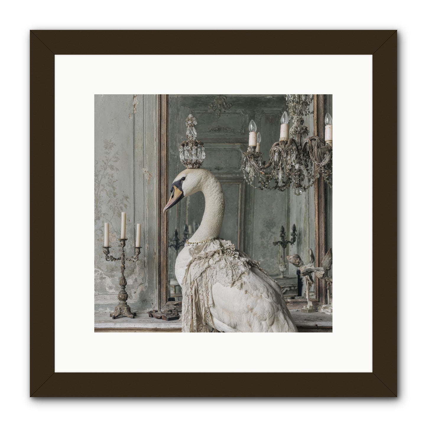 The Silver Country -- Framed Print - Black 12x12