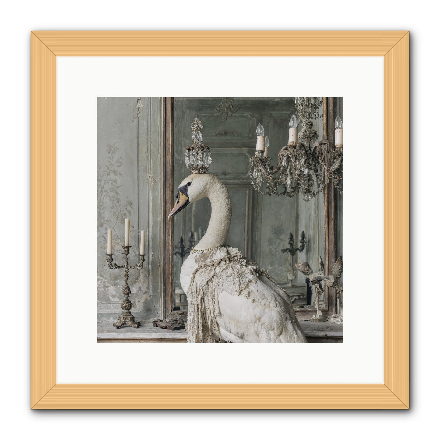The Silver Country -- Framed Print - Natural 12x12