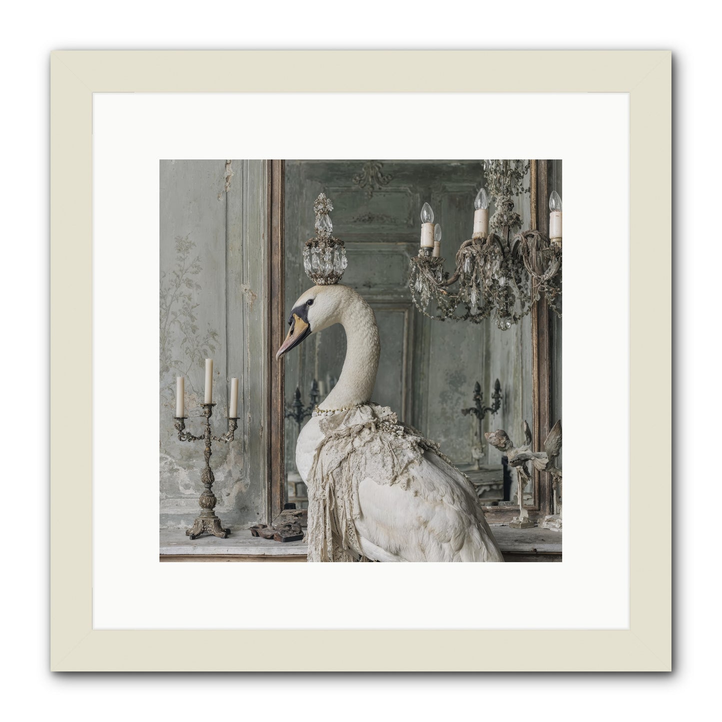 The Silver Country -- Framed Print - White 12x12
