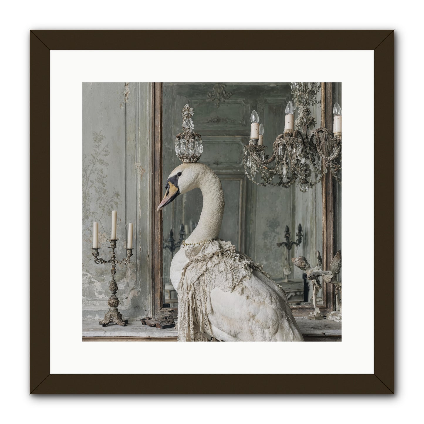 The Silver Country -- Framed Print - Black 16x16